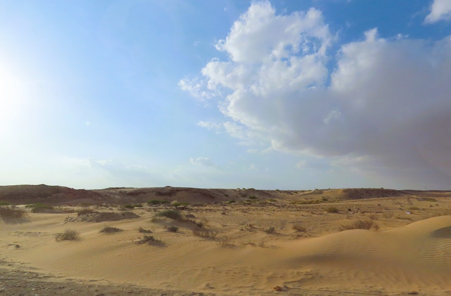 The sandy desert, Oman. Photo © Gina Nichol