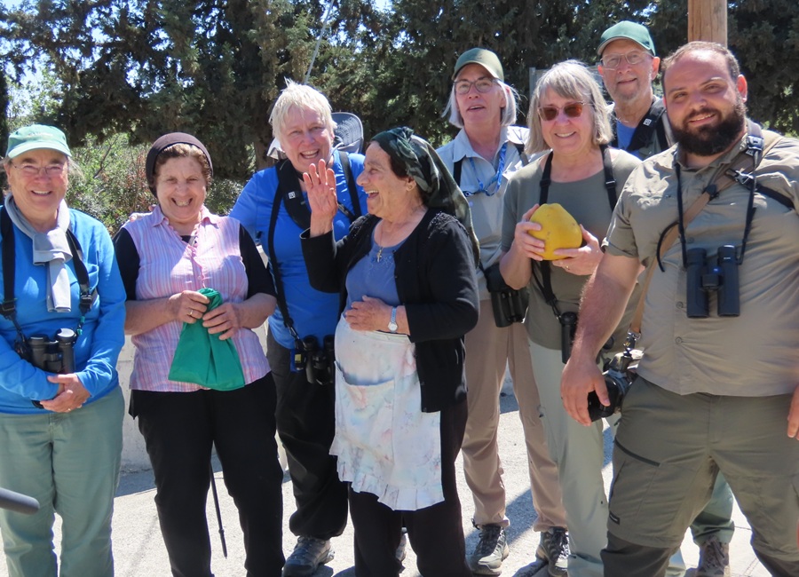 The lovely ladies at the Cyprus Scops Owl site. Photo &copy; Gina Nichol 