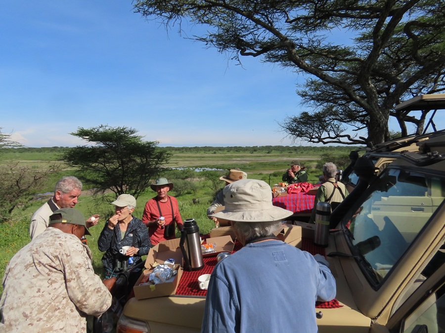 Easter brunch in the field. Photo &copy; Gina Nichol 