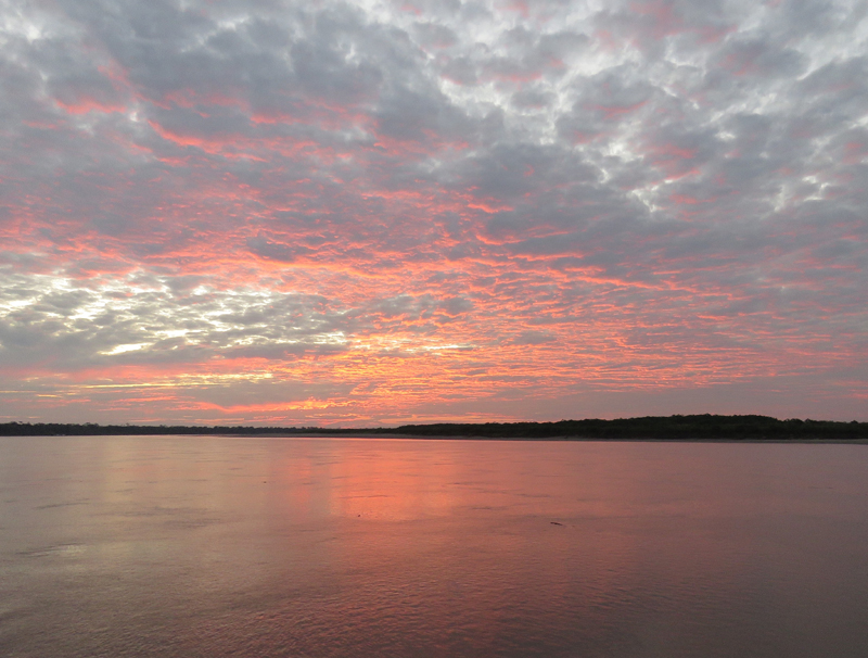 Amazon sunrise. Photo © Gina Nichol.