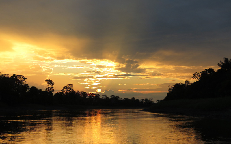Amazon Sunset. Photo © Gina Nichol.
